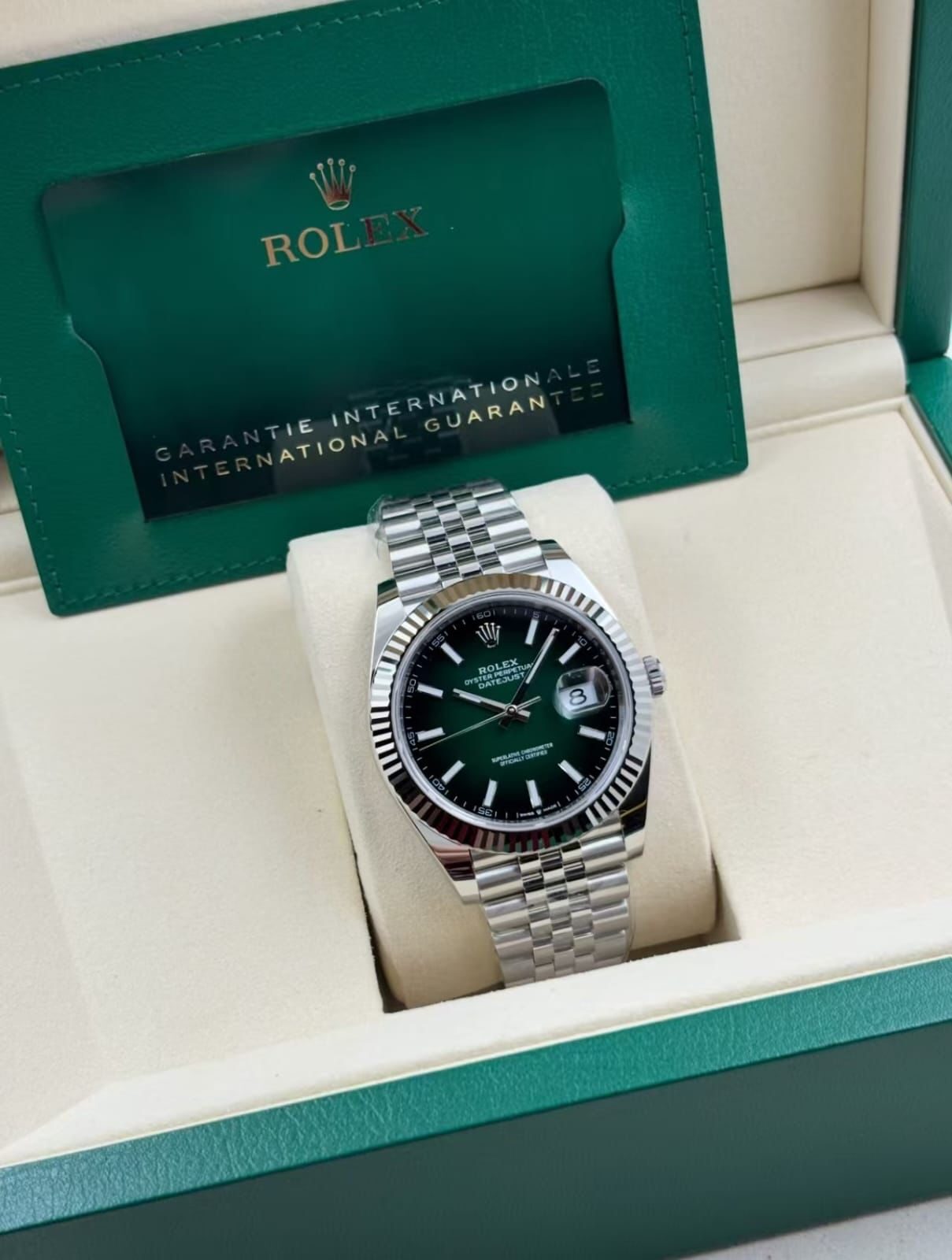 Rolex Datejust 41 — Cadran vert